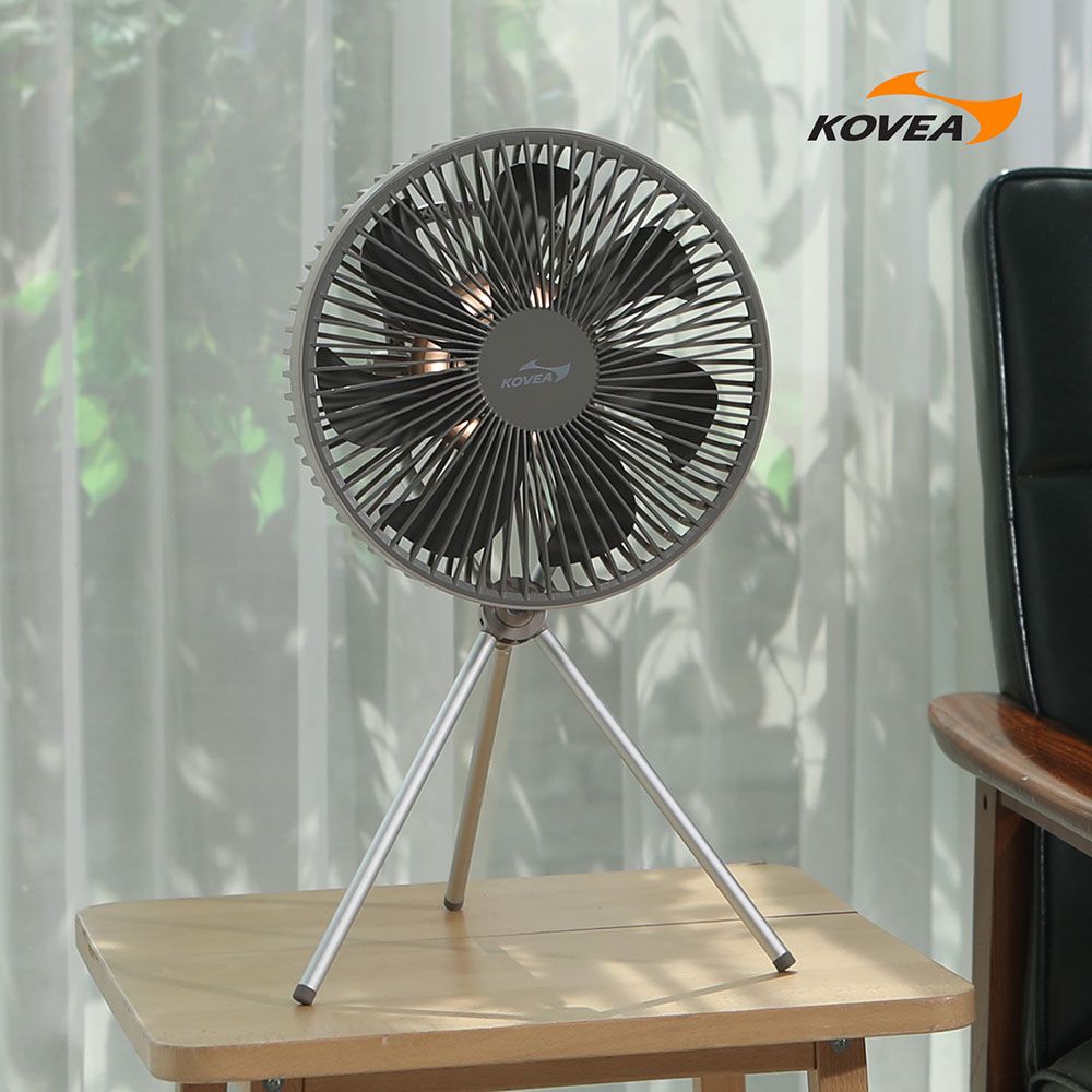 KOVEA TRIVET FAN10" Wireless Air Circulator | 10,000mAh Battery & Power Bank | Tripod Stand | Hanging Type | Remote Control Included